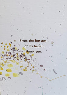  Tiny Chapters Card "From The Bottom Of My Heart Thank You"